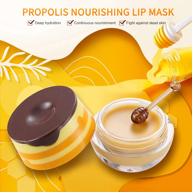 Bee Lip Balm Propolis Moisturizing Lip Mask